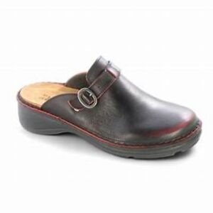 Naot Aster Brown Leather Women’s Sz 5/EU 35 Slip On Clogs Comfort Mules